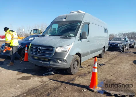 2022 Mercedes-Benz Sprinter 2500 High Roof I4 Diesel from USA, damaged, VIN W1Y4DDHY0NT102830